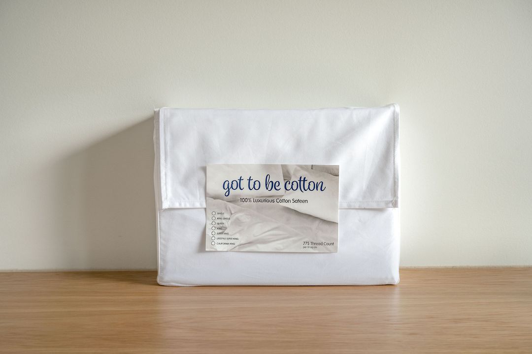 Deluxe Got To Be Cotton - 100 percent Cotton Sateen Sheet Sets -Pillowcases-Lodge Pillowcases - White image 0